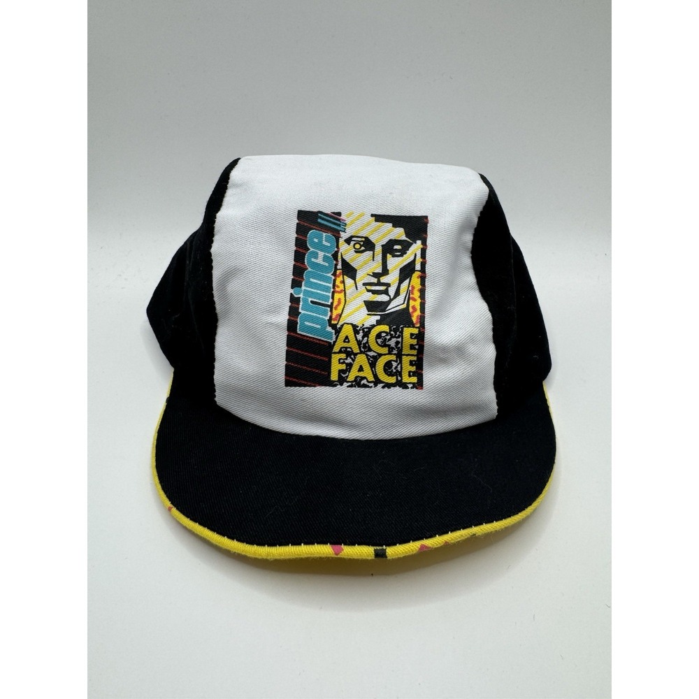 Vintage Prince Ace Face Tennis Hat Cap 90s Graphic Strapback Retro